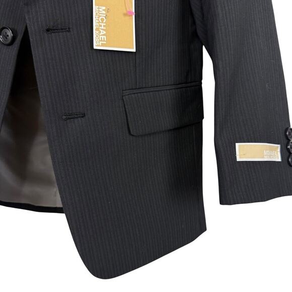 Michael Kors Boys Kids Pinstriped Suit Jacket Blazer Dressy Ring Bearer NWT sz 8 - Picture 7 of 16